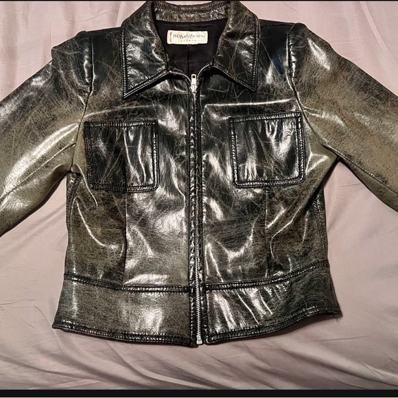 Yves Saint Laurent Woman Biker Jacket - Retails over $4500 - Picture 1 of 4